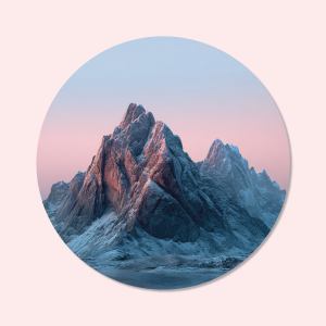 Foto op wandcirkel: aluminium